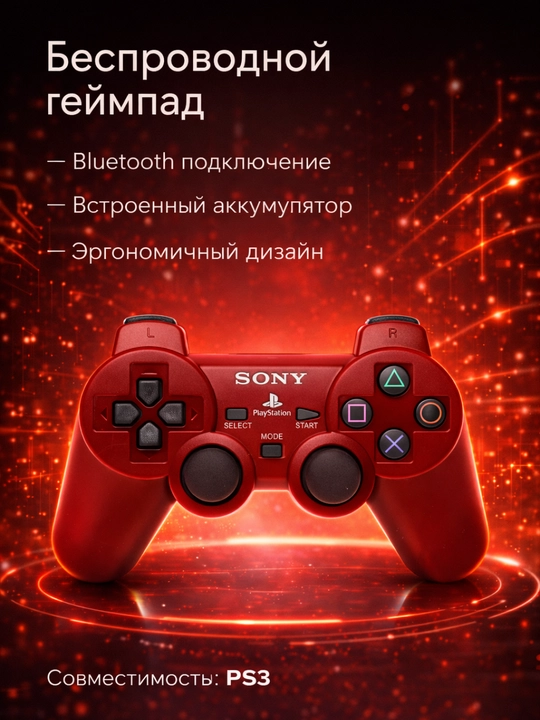 Беспроводной геймпад, Bluetooth джойстик DualShock 3, контроллер для Playstation 3 - 