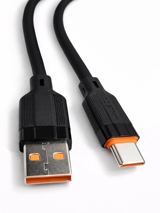 Силиконовый кабель USB to Type-C, Fast Charging - быстрая зарядка, Модель - KAKUSIGA