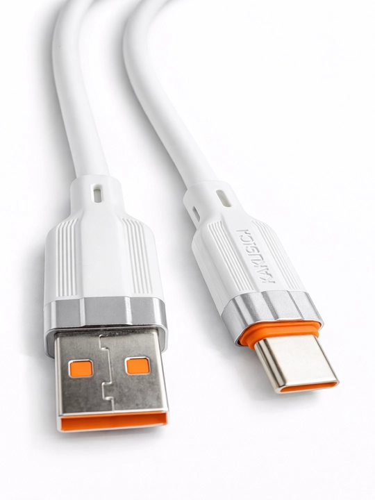 Силиконовый кабель USB to Type-C, Fast Charging - быстрая зарядка, Модель - KAKUSIGA
