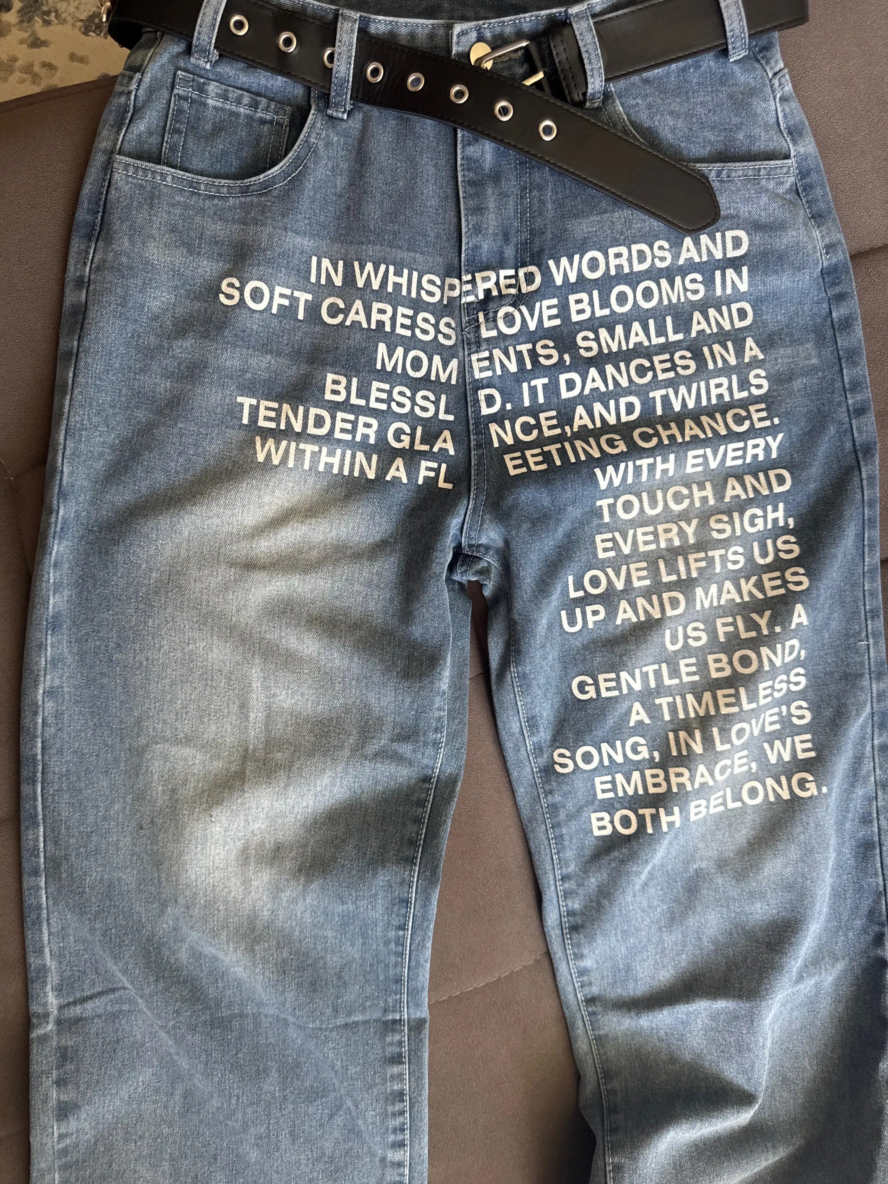 ETHER keng baggy jinsilar, erkaklar, ayollar va o‘smirlar uchun, o‘lchamlar S–XXXL