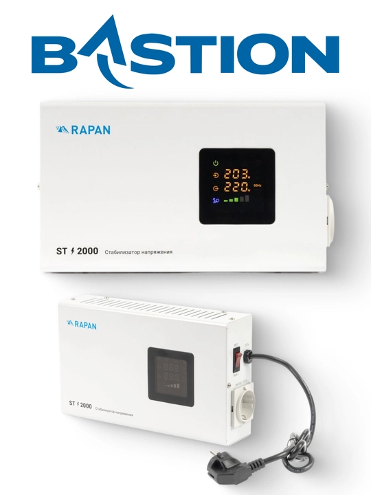 RAPAN ST-2000 tarmoq kuchlanish stabilizatori, rele tizimi 2000 VA, Uin. 100-260 V