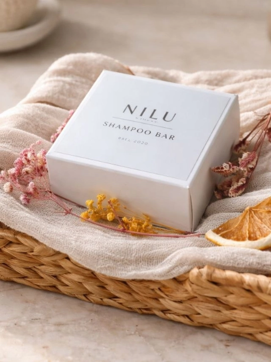 Qattiq shampun NILU Natural 70g – tabiiy, sulfatsiz, soch to‘kilishiga qarshi