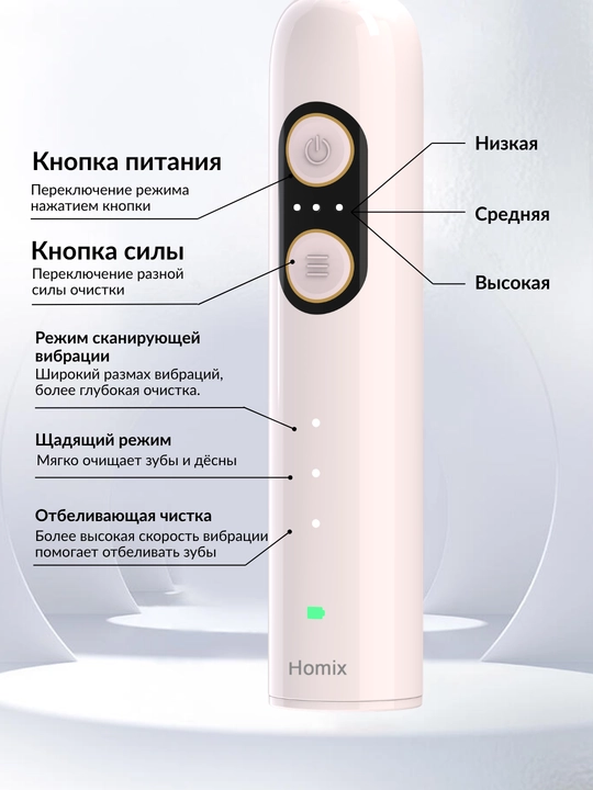 Ikki zarbali texnologiyaga ega elektr tish cho‘tkasi, bolalar va kattalar uchun mos