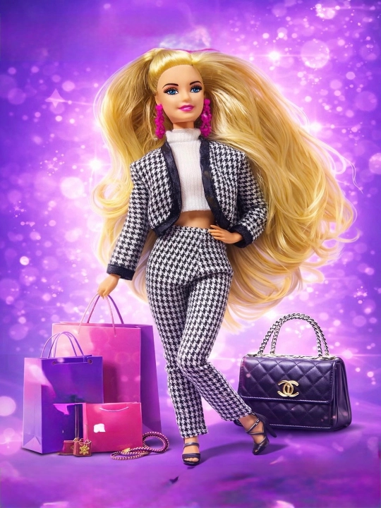 Shining Lovely Fashion Angel turkumidagi Barbie qo'g'irchog'i - 