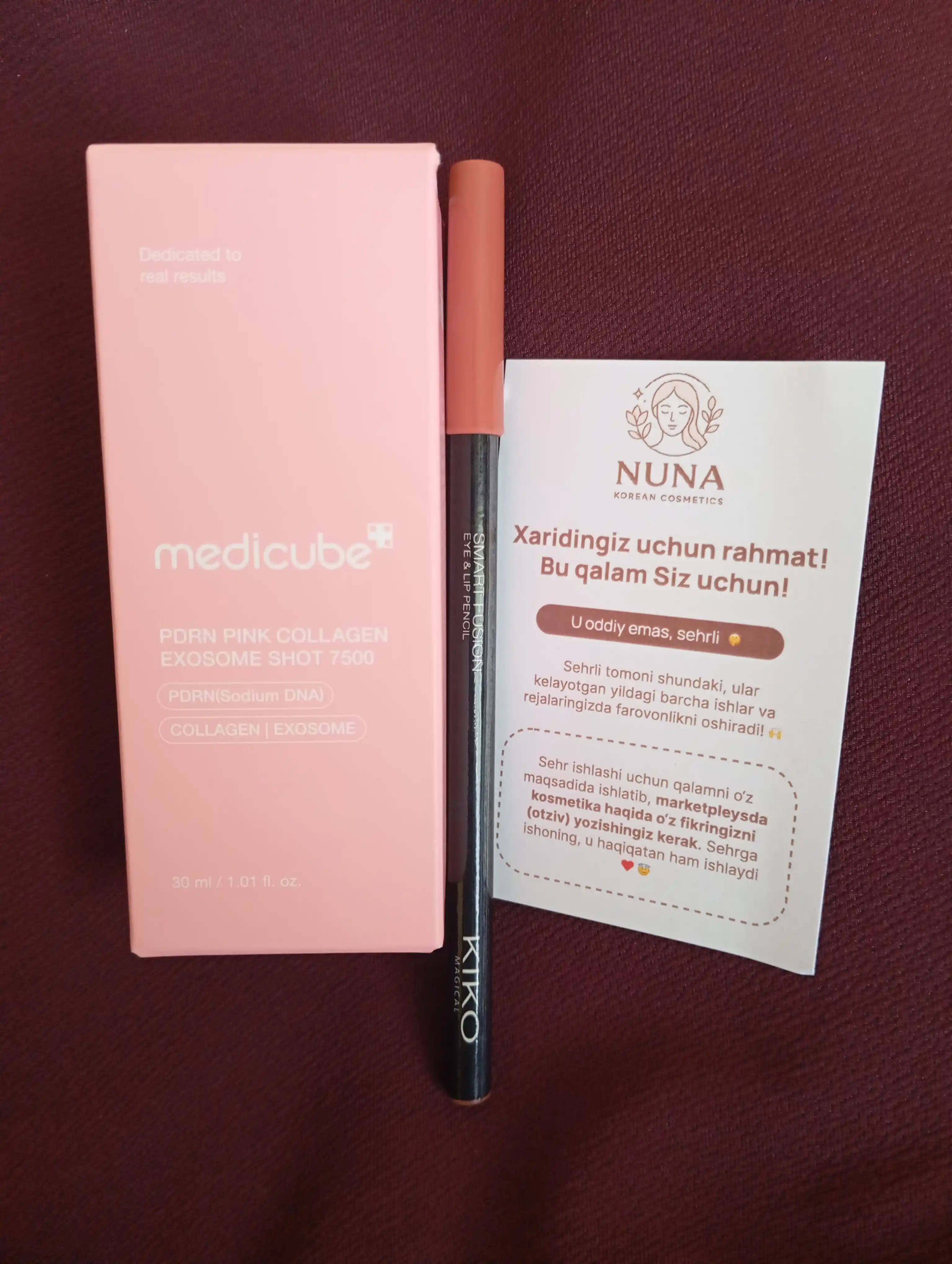 Интенсивная ампула с микроиглами medicube PDRN Pink Collagen Exosome Shot Serum 7500