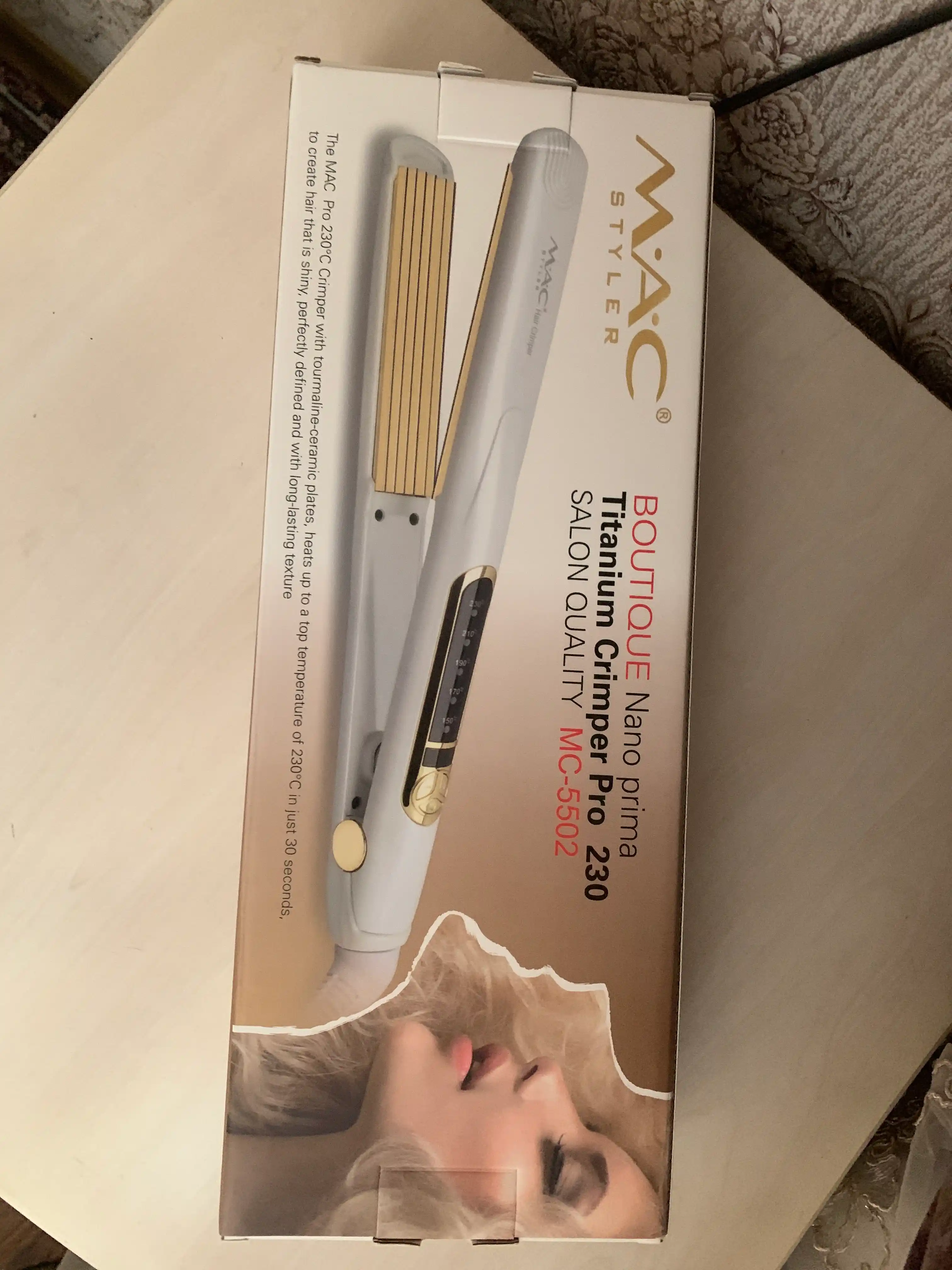 Professional soch uchun gafri dazmol MAC Stayler MC-5502, keramik plastinali