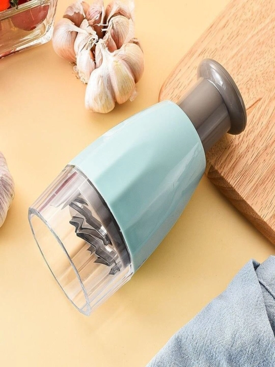 Sabzavot va sarimsoq uchun qo‘lda, mexanik maydalagich, mini blender - 
