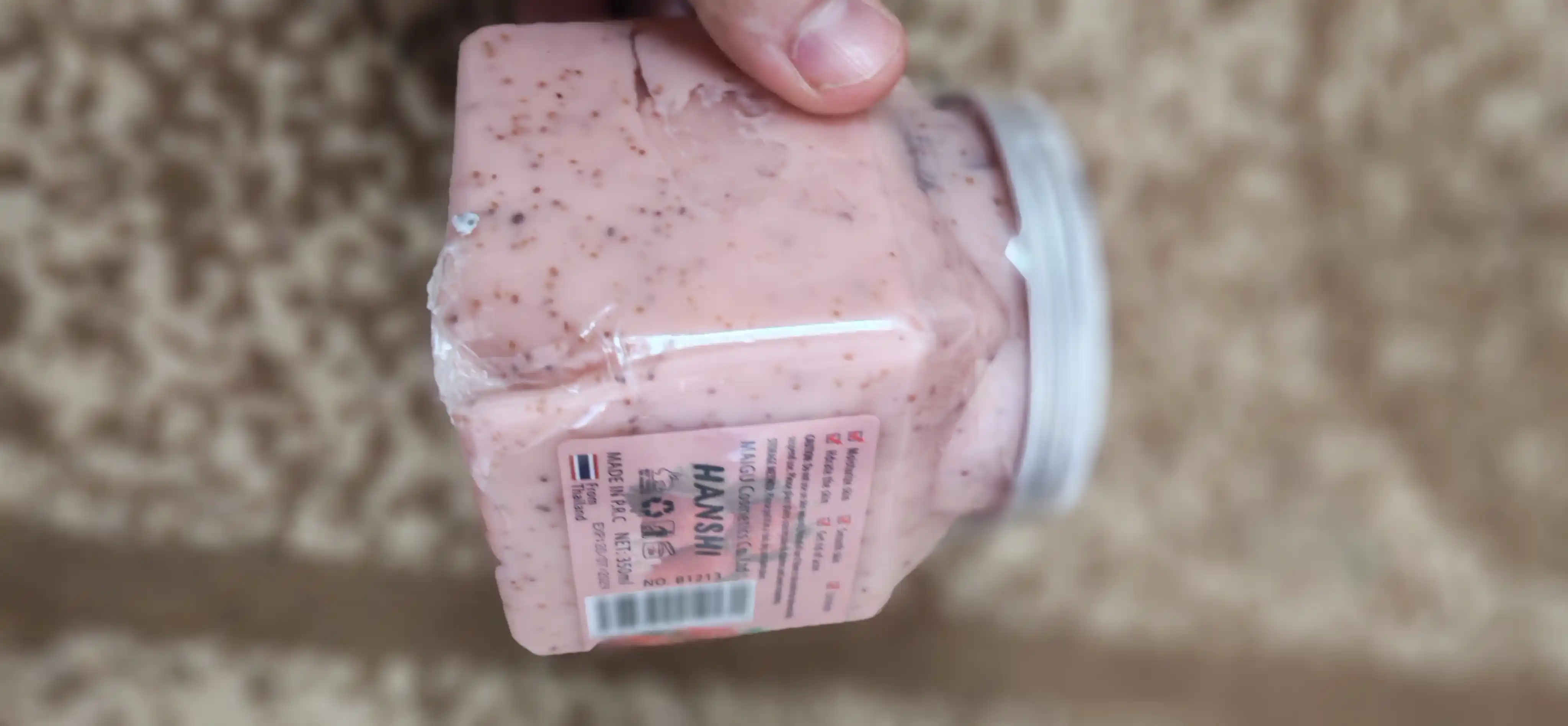 Скраб для лица и тела Wokal Sherbet Body Scrub с экстрактом малины и клубники, 350 гр