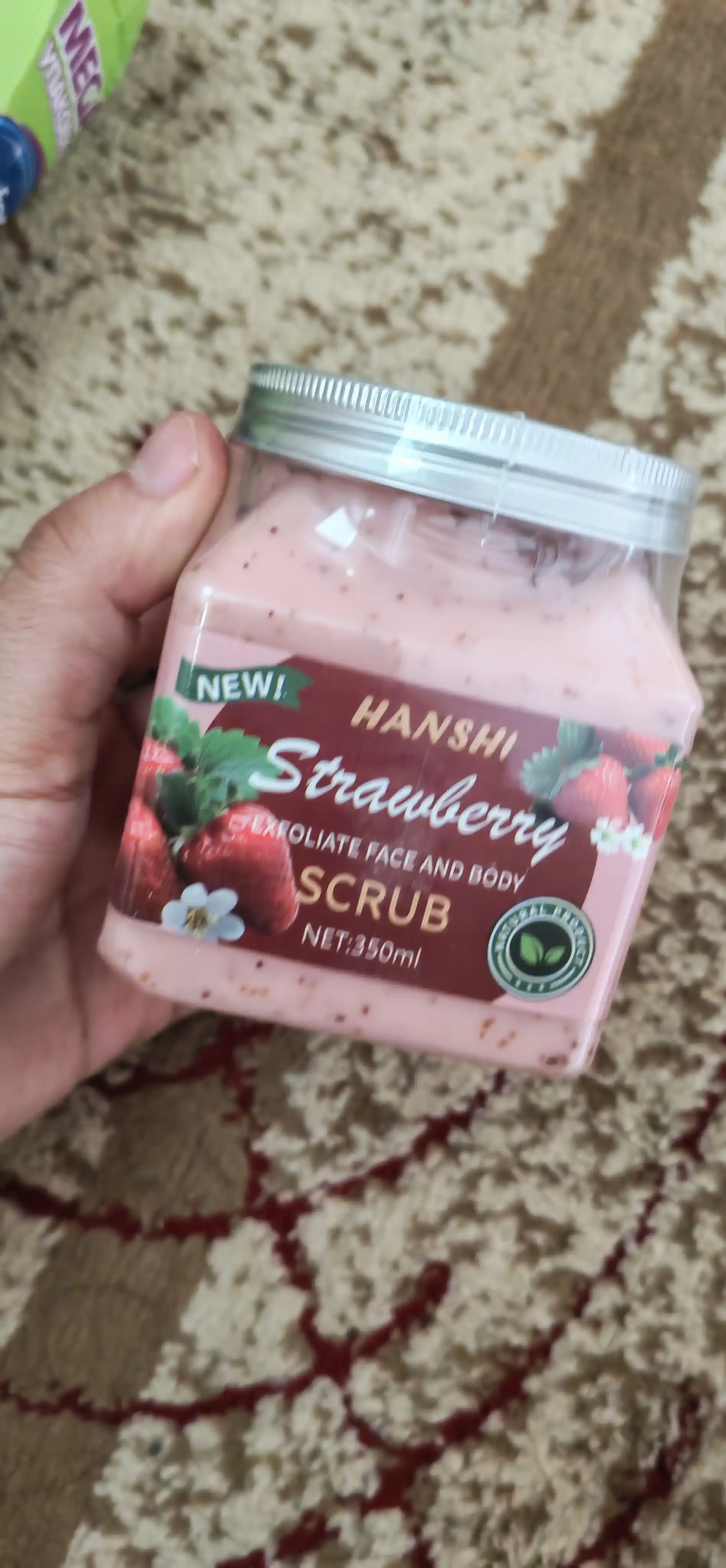 Скраб для лица и тела Wokal Sherbet Body Scrub с экстрактом малины и клубники, 350 гр