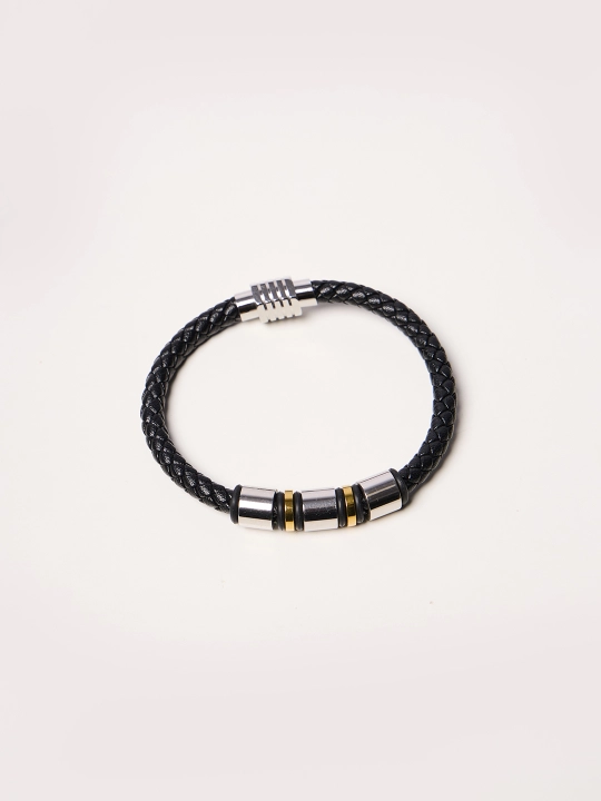 Braslet dumaloq ko‘jzamli va uch rangli metall elementli JT9503-9525
