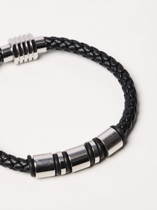 Braslet dumaloq ko‘jzamli va uch rangli metall elementli JT9503-9525 - 