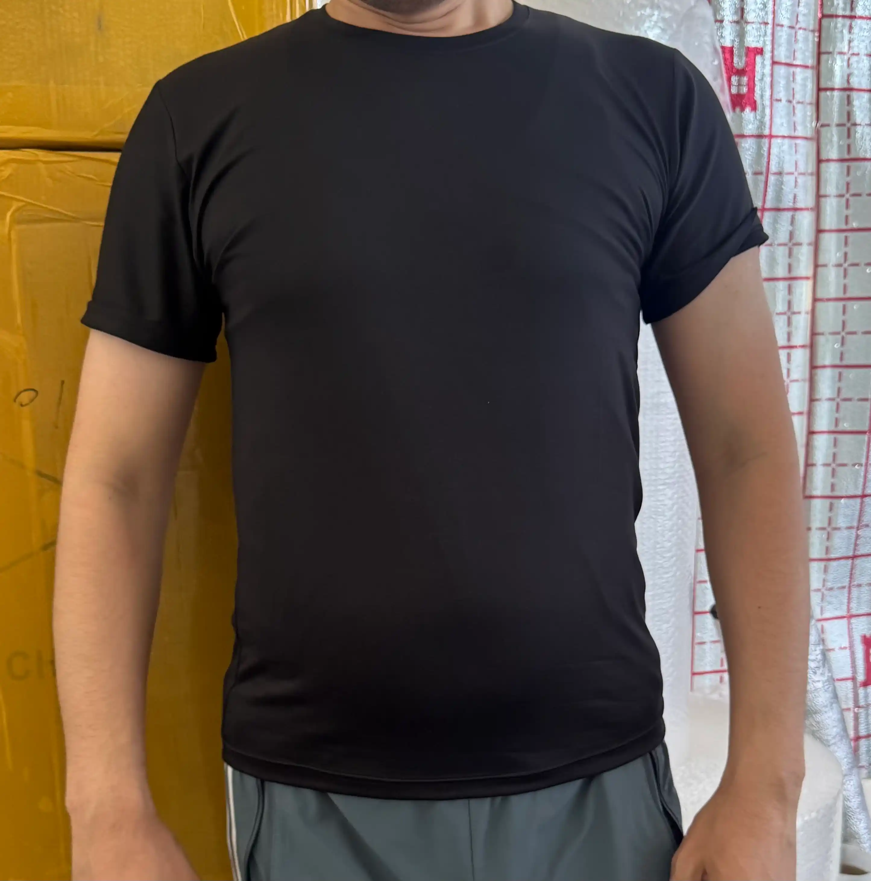 Ayollar va erkaklar uchun bir xil rangdagi futbolka, Bambuk yumshoq material