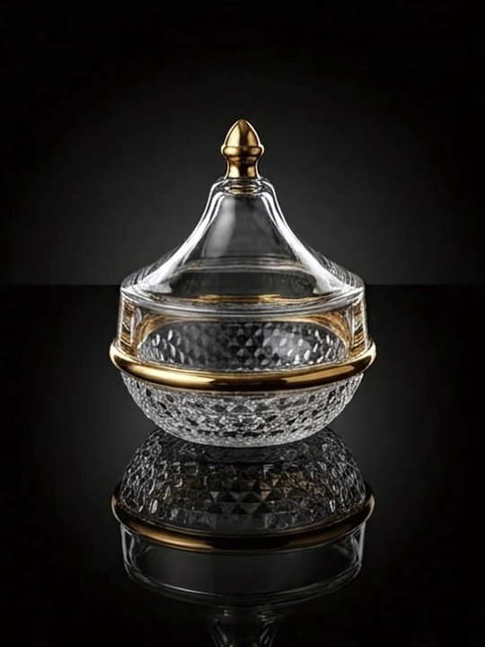 Shisha shakar idish, konfet, asal, qopqoqli varenitsa, 180 ml