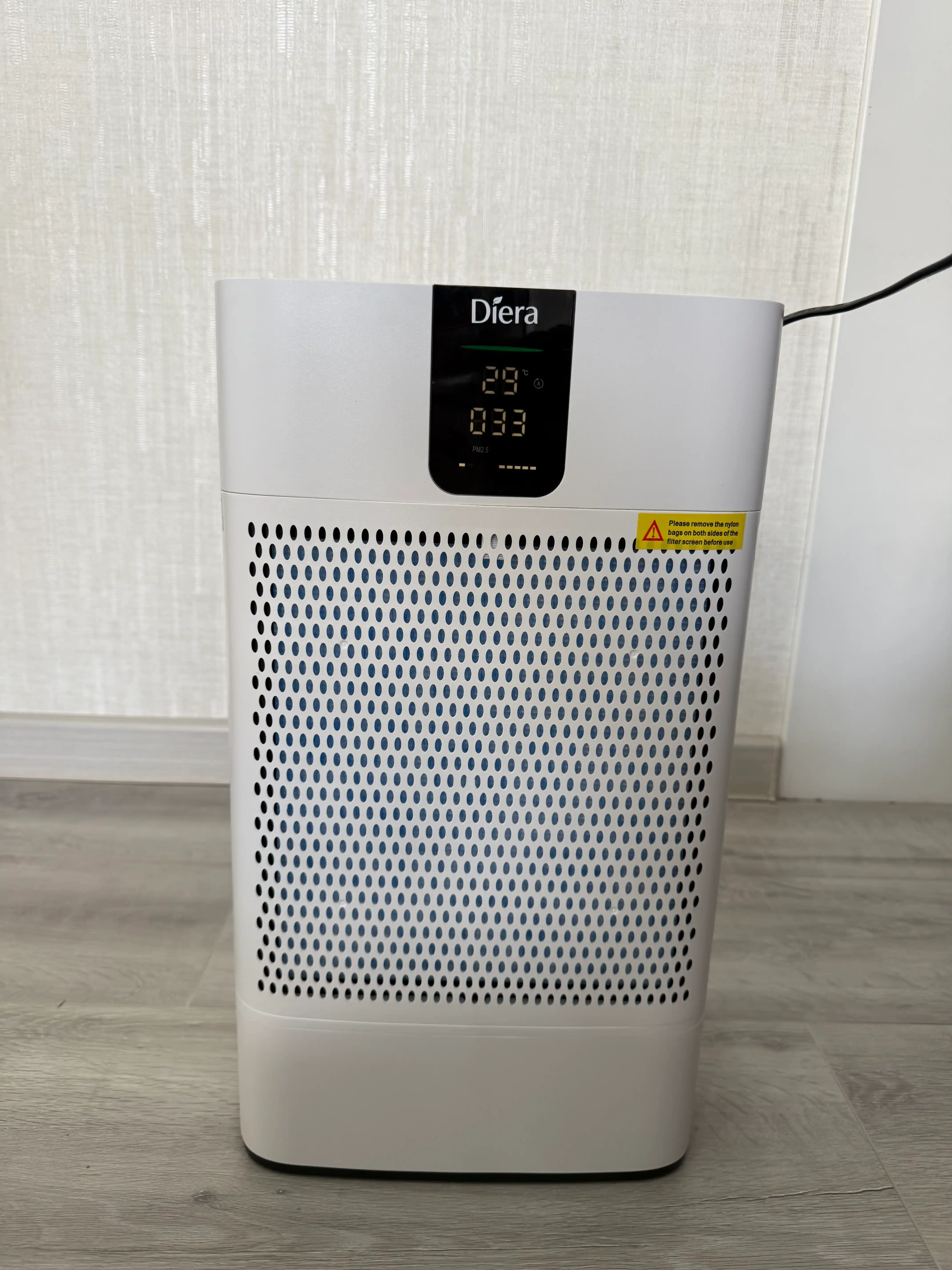 Очиститель воздуха, HEPA-фильтр, 60 м², очистка 99%, воздухоочиститель от аллергенов DIERA