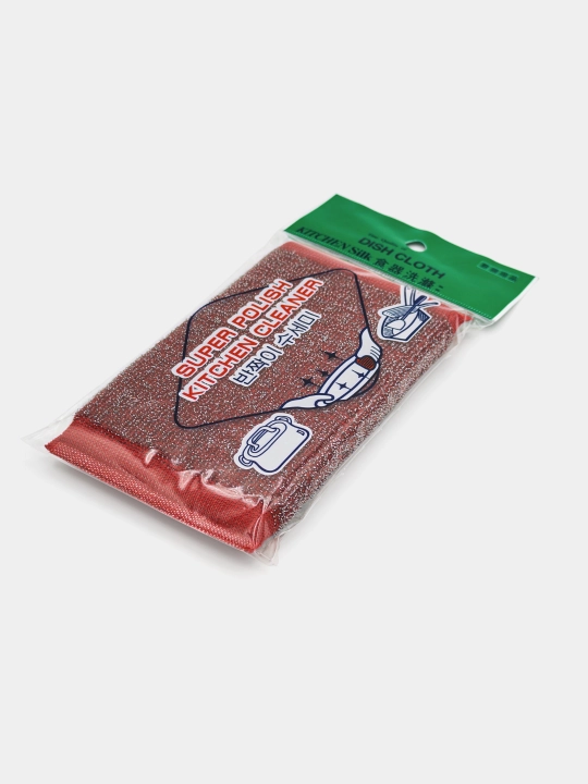 Idish yuvish uchun porolonli Super Polish metall gubka, Janubiy Koreya, Kitchen Cleaner