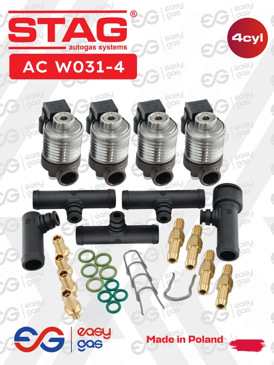 Газовые форсунки STAG AC W031-4 (LPG/CNG) комплект 4 цилиндра, Польша - 