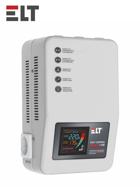 Стабилизатор напряжения латерный Volt Control 2000ВА 1-SM, ELT 100-265 В