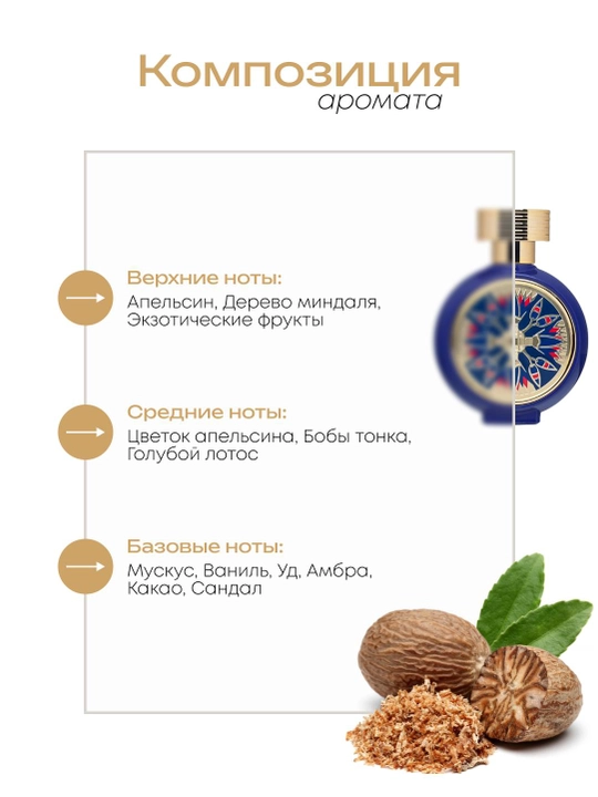 Духи унисекс Datum Parfume Divine Blossom с нотами апельсина, ванили, уда и сандала