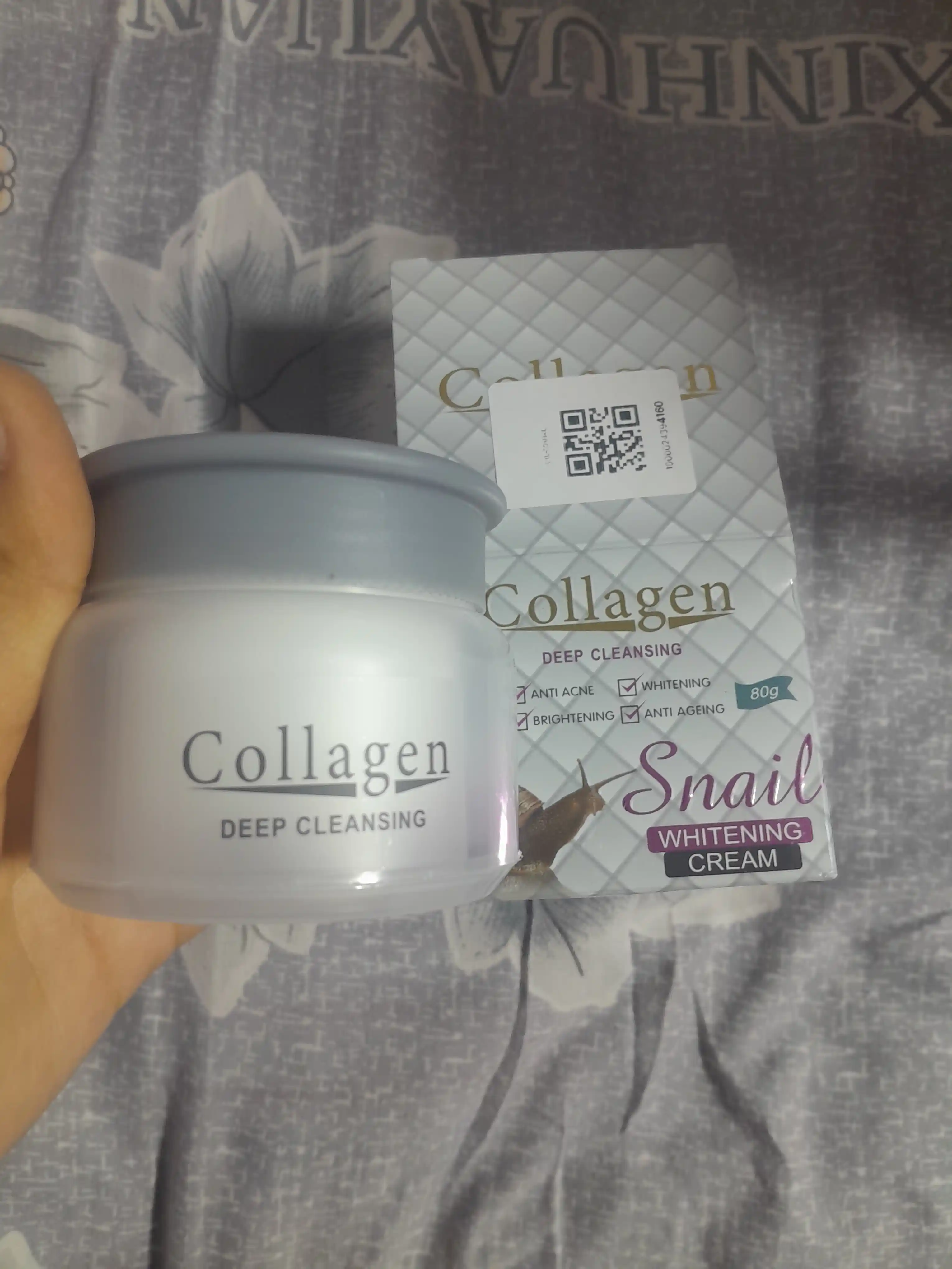 Oziqlantiruvchi, namlantiruvchi yuz kremi, shilliqurt musinli ekstrakti Collagen, 80 gr