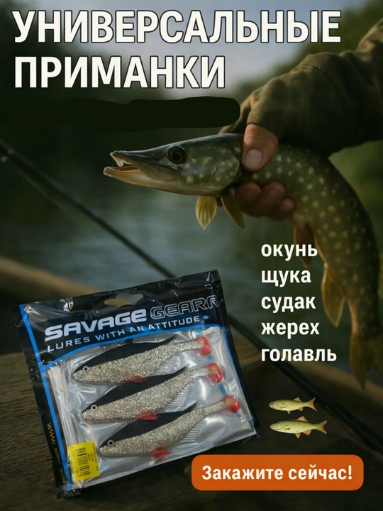 Силиконовые приманки для рыб