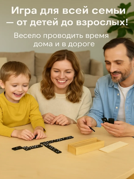 Настольная игра Домино, развивающая и обучающая игра