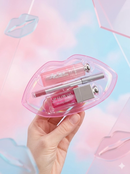 Mocallure lablar uchun kosmetika seti, lip gloss va lab moyi to‘plami - 