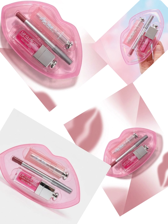 Mocallure lablar uchun kosmetika seti, lip gloss va lab moyi to‘plami