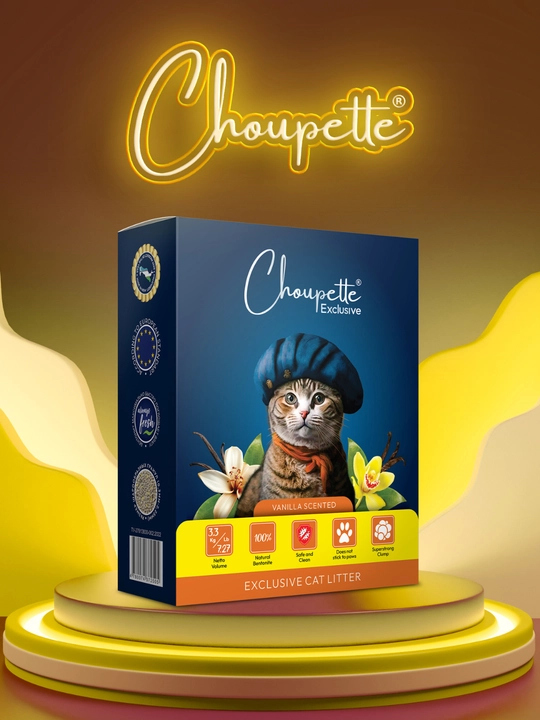 Гранулированный наполнитель для кошачьего туалета Choupette Exclusive Vanille