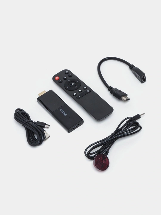 ТВ-стик Android 4K Wi-Fi Smart TV, с пультом дистанционного управления и 4,64GB памятью - 
