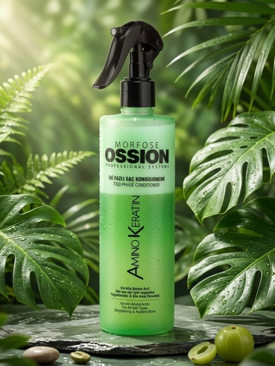 Morfose Ossion Amino Keratin ikki fazali soch sprey-konditsioneri, 400 ml - 