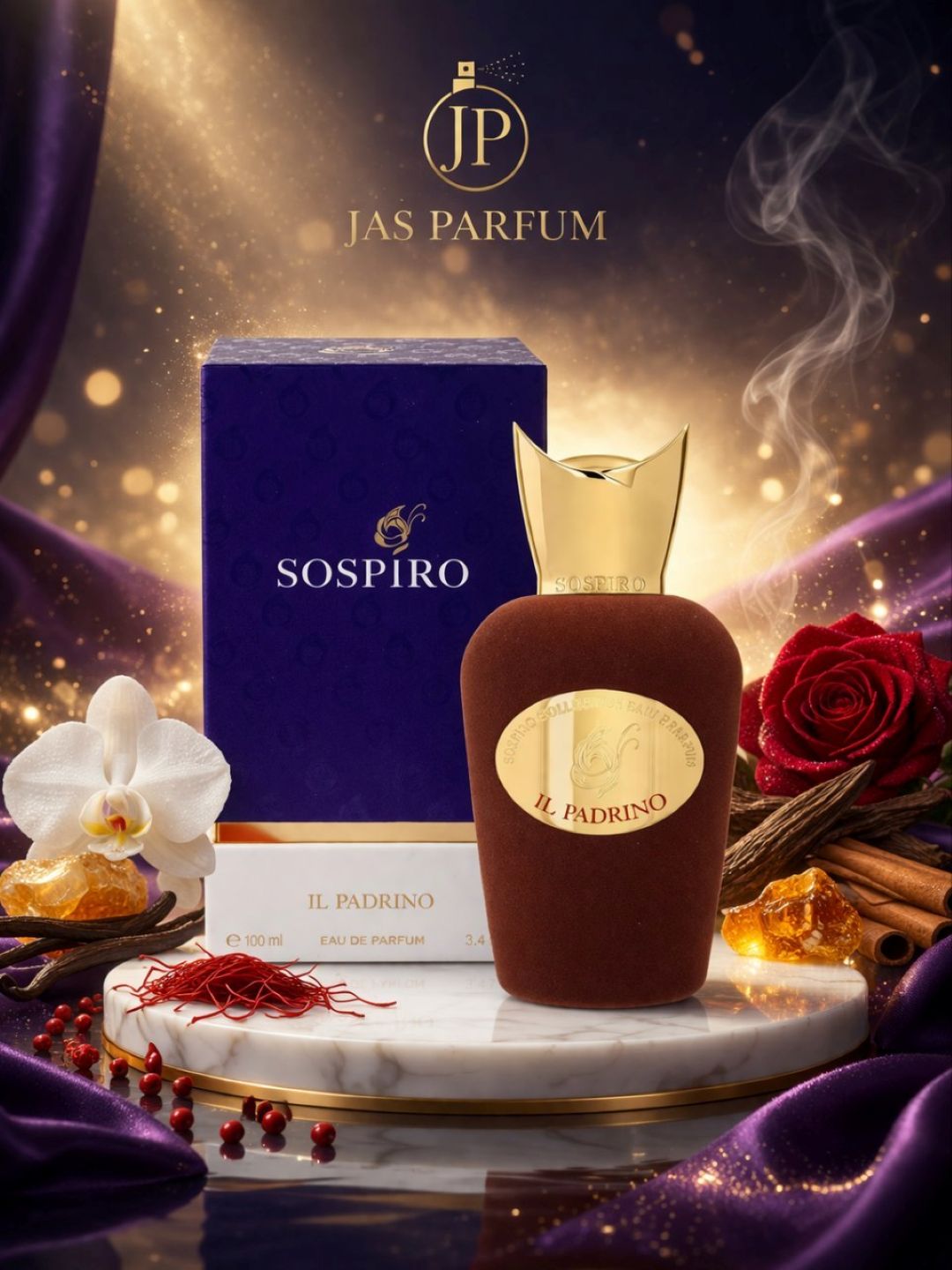 Ayollar va erkaklar uchun xushbo‘y suv, SOSPIRO IL PADRINO 100ML - 