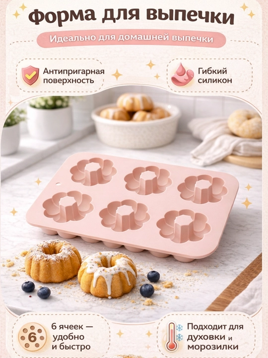 Pishiriqlar uchun silikon qoliplar to‘plami - 