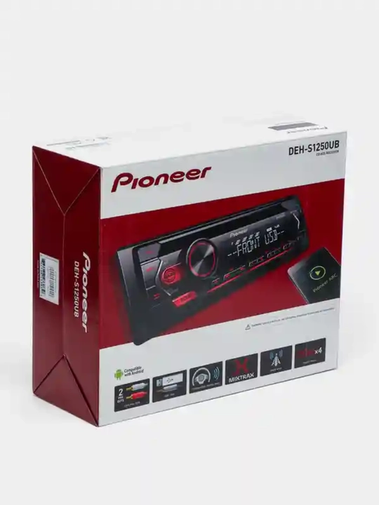 Автомагнитола Pioneer DEH-S1250UB 1DIN CD/USB, 4x50Вт, Android ARC - 