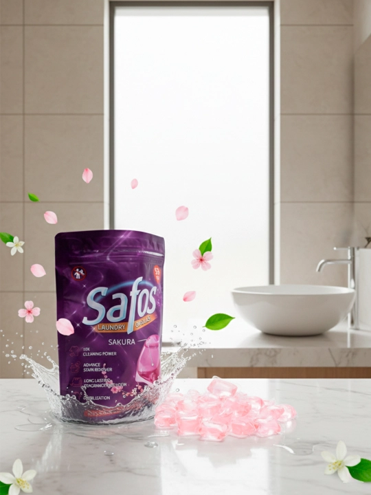Капсулы для стирки Safos, для цветного, чёрного и белого белья, концентрированное средство