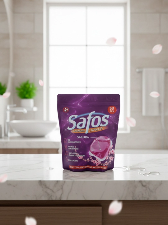 Капсулы для стирки Safos, для цветного, чёрного и белого белья, концентрированное средство