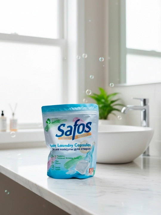 Капсулы для стирки Safos, для цветного, чёрного и белого белья, концентрированное средство