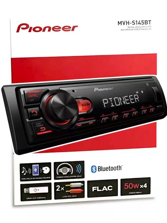 Автомагнитола Pioneer MVH-S145BT 1DIN Bluetooth, USB/AUX, 4x50Вт - 
