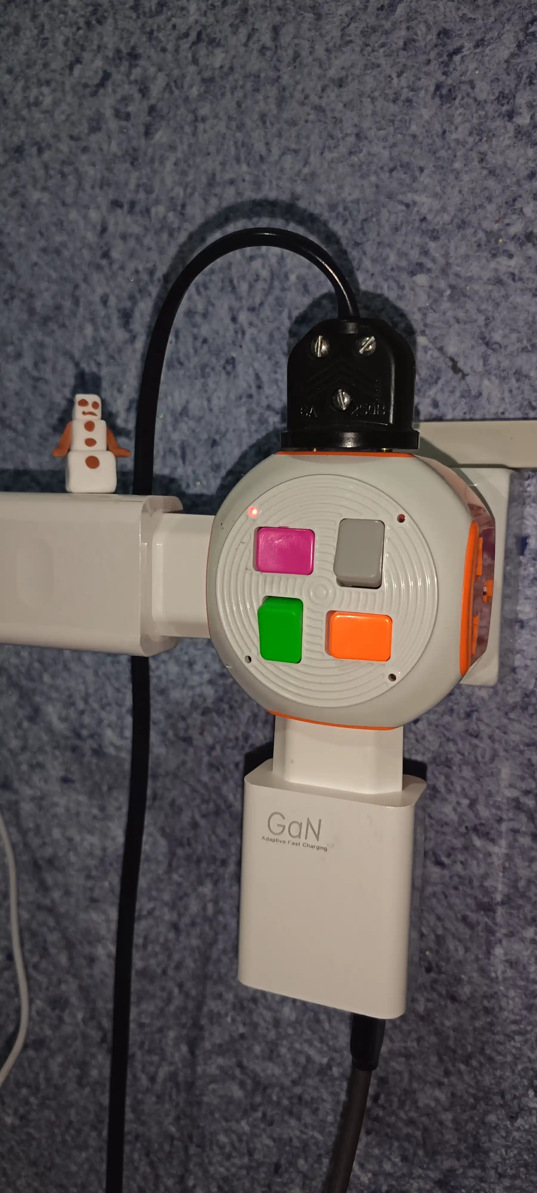 Тройник для розетки с usb и type-c