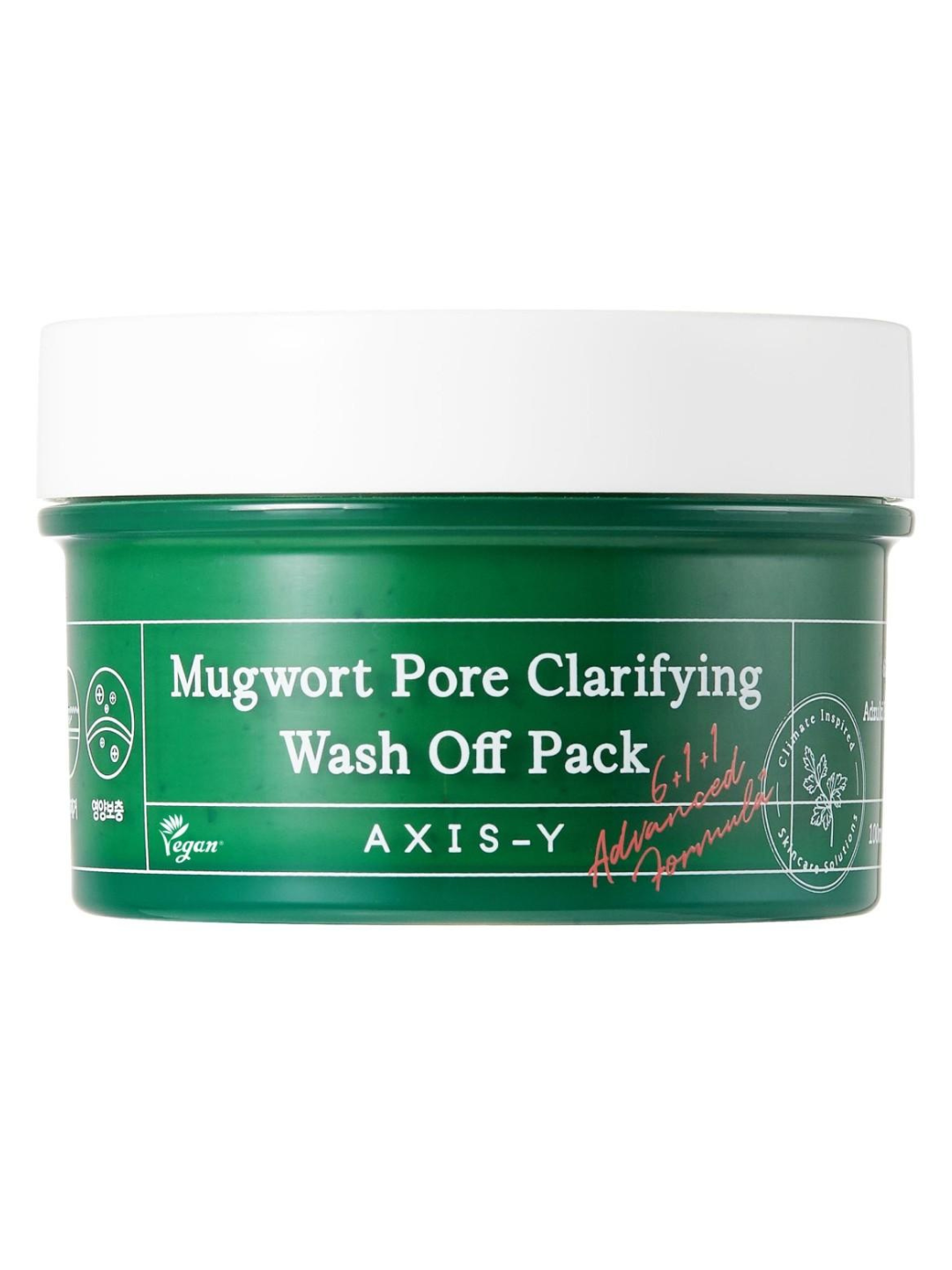 AXIS-Y Mugwort yuz niqobi, g‘ovaklarni tozalovchi, shuvoq ekstrakti bilan - 