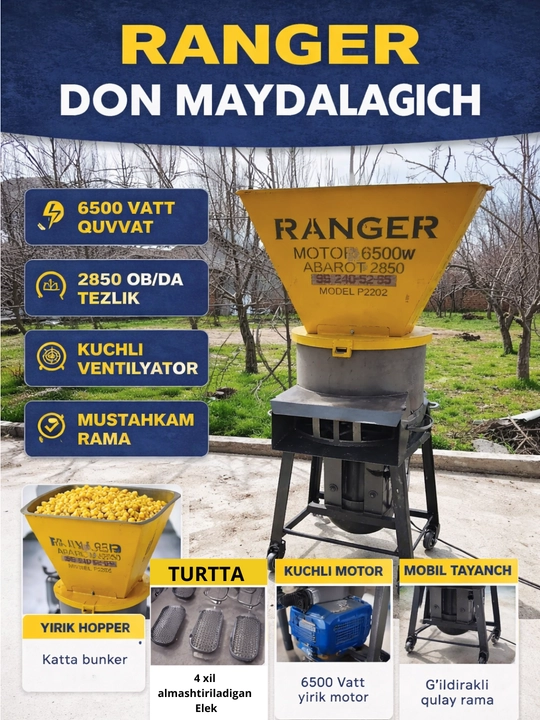 Universal maydalagich, yem maydalash mashinasi, maydalagich - 