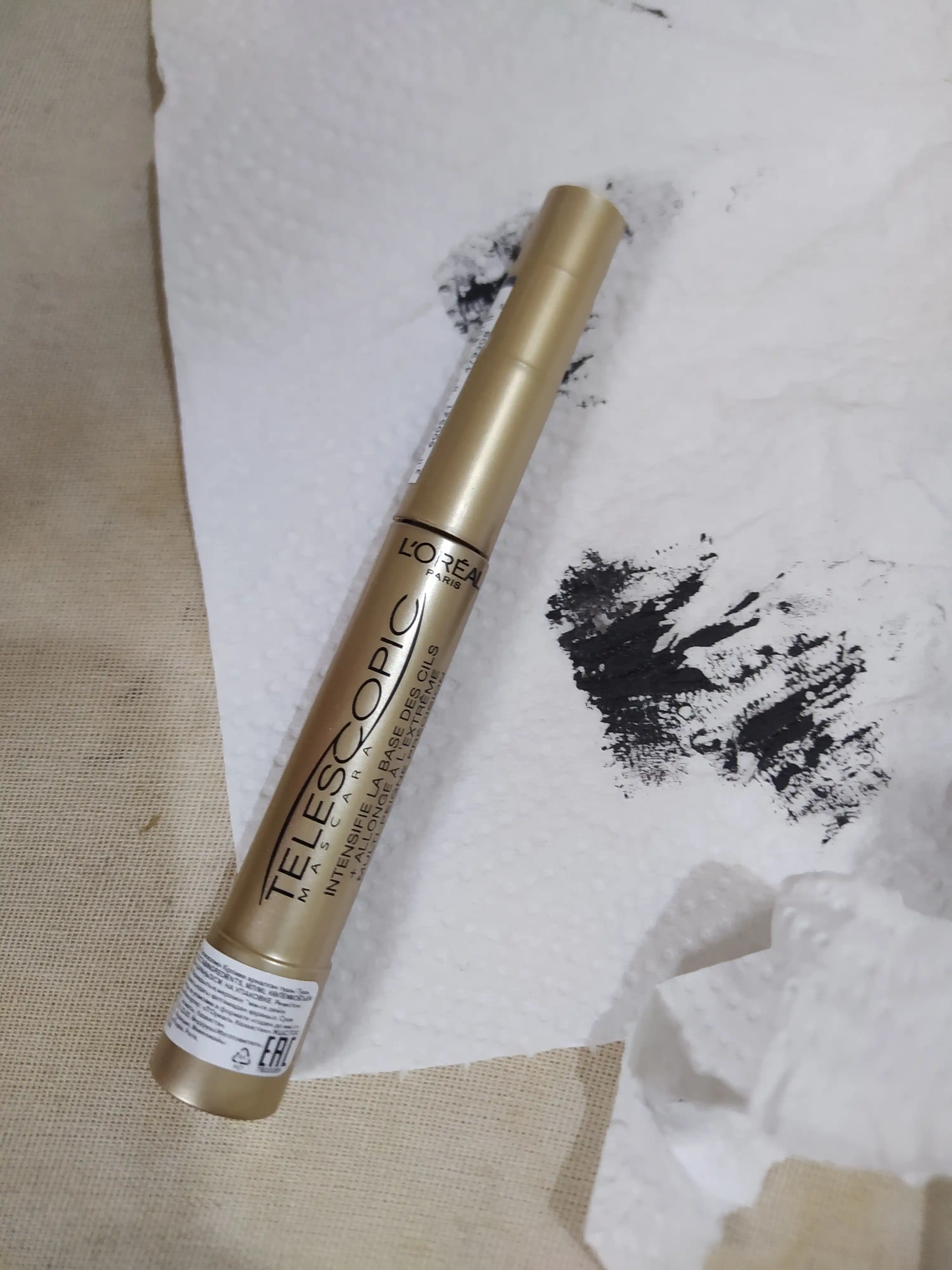 L'Oreal Paris  Тушь для ресниц TELESCOPIC для удлинения и разделения, черная, 8 мл