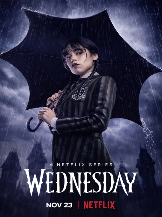 Wednesday poster plakatlar, laminatlangan, A4 formatli - 