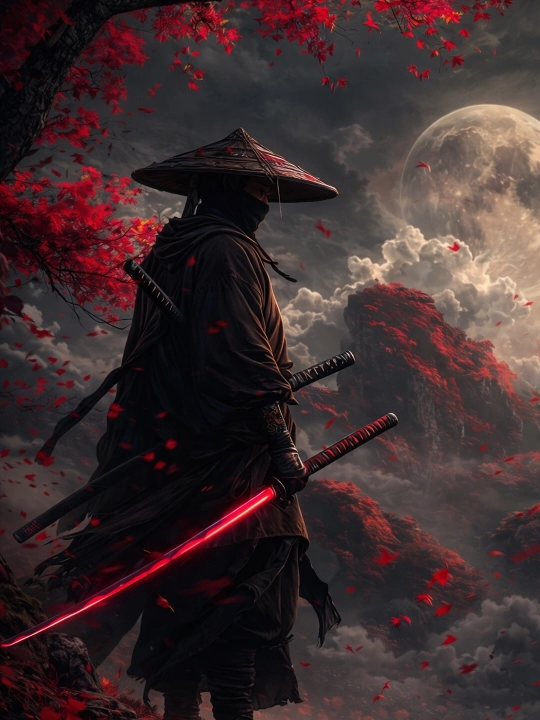 Samurai Posterlar plakatlar laminatsiyalangan A4 formatli - 