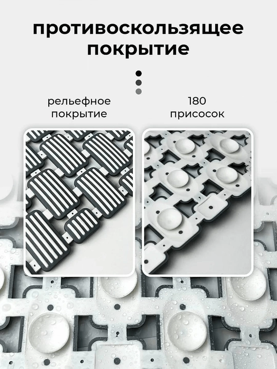 Универсальный коврик, для ванны, туалета, придверный, размер 39х73