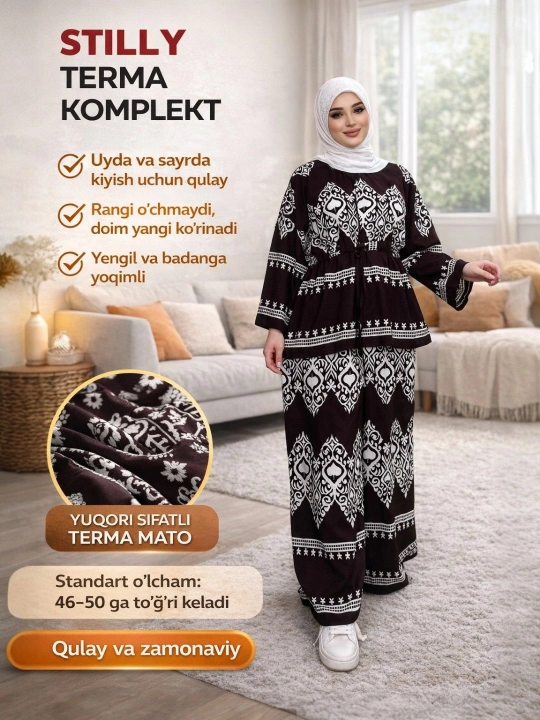 Paplin dvoyka, ayollar yozgi ko‘ylagi