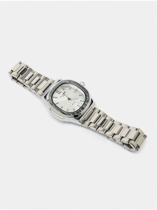 Patek Philippe Nautilus мужские премиальные часы из стали с черным циферблатом