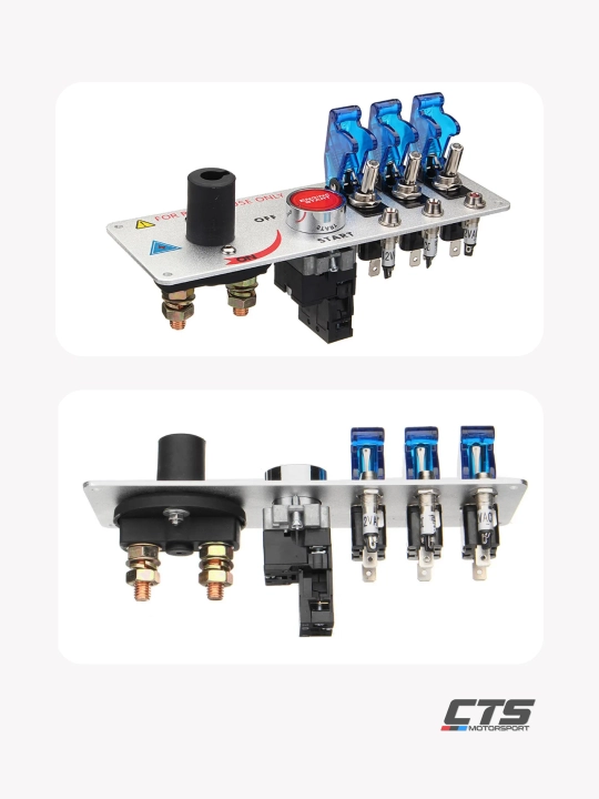 Dvigatelni ishga tushirish paneli universal, Start tugmasi + 3 ta tumbler, himoya bilan