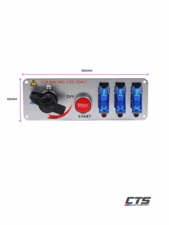 Dvigatelni ishga tushirish paneli universal, Start tugmasi + 3 ta tumbler, himoya bilan