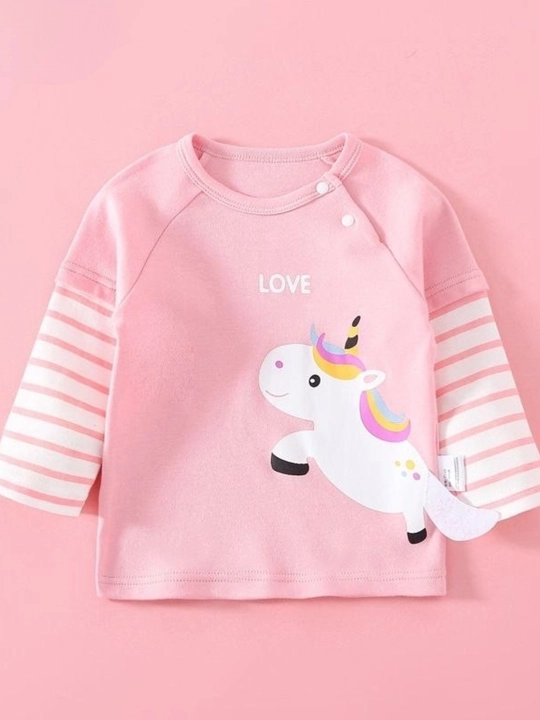 Лонгслив для девочек, кофта с длинным рукавом, хлопок, размер 1-5 лет