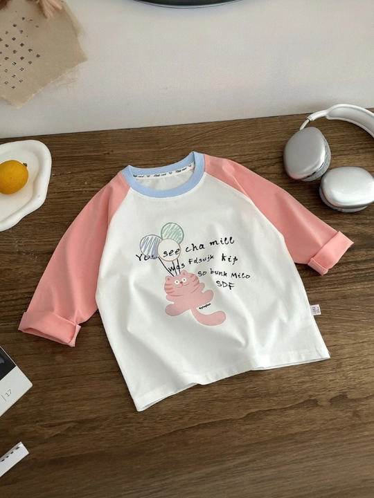 Лонгслив для девочек, кофта с длинным рукавом, хлопок, размер 1-5 лет